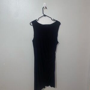 Forever 21 Black Sleeveless Sheath Midi Dress